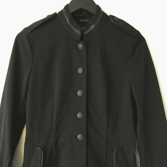 Rag & Bone Grimsby Military Jacket Stand Collar 4 - Picture 3 of 8